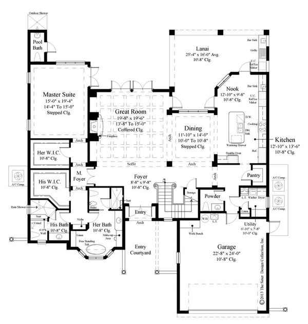 European Floor Plan - Main Floor Plan #930-486