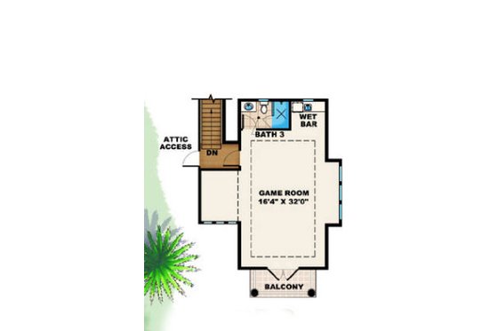 Floor Plan - Other Floor for Mediterranean House Plan #27-389 - 5 bed, 4.5 bath