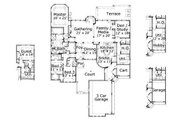European Style House Plan - 3 Beds 3.5 Baths 3940 Sq/Ft Plan #411-303 