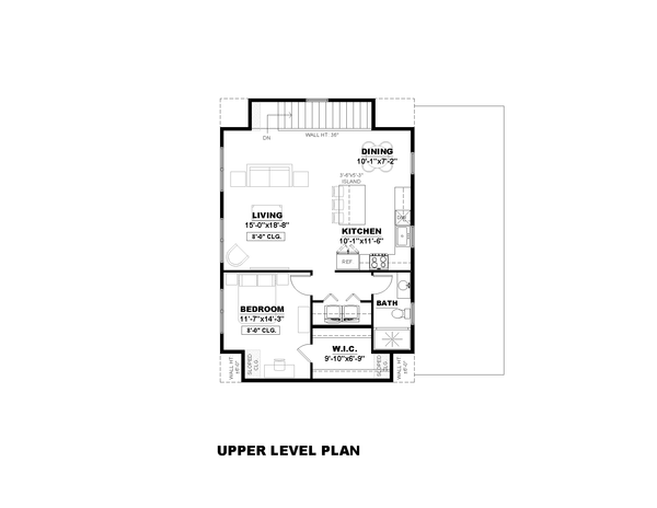 Farmhouse Floor Plan - Upper Floor Plan #1117-29