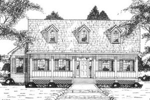 Country Exterior - Front Elevation Plan #36-350