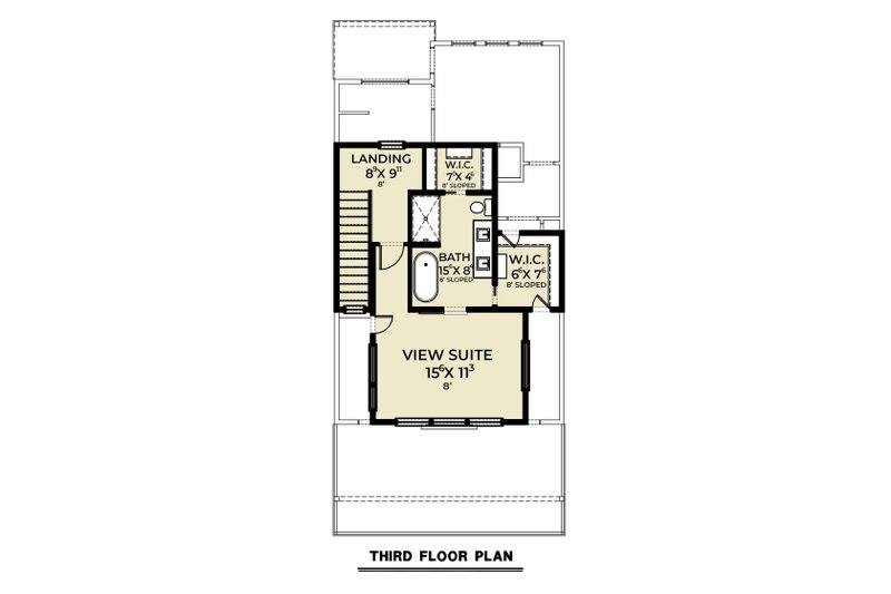 House Plan Design - Floor Plan - Other Floor for Contemporary House Plan #1070-235 - 3 bed, 2 bath