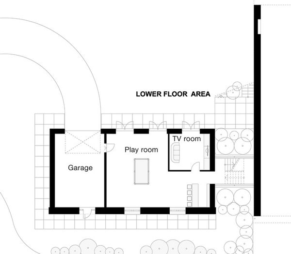 European Floor Plan - Lower Floor Plan #520-10