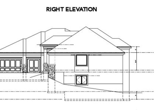 Exterior - Other Elevation 1 for Ranch House Plan #67-849 - 4 bed, 3 bath