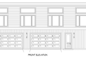 Exterior - Front Elevation 3 for Traditional House Plan #932-491 - 2 bed, 1 bath