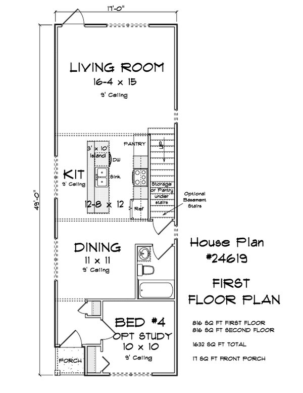 House Blueprint - Modern Floor Plan - Main Floor Plan #513-2412