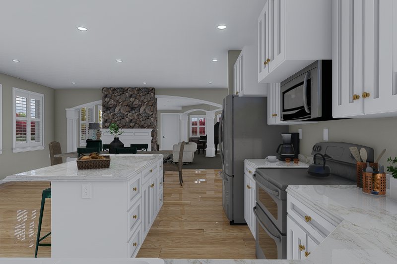 Architectural House Design - Interior - Kitchen for Craftsman House Plan #1060-102 - 3 bed, 2.5 bath