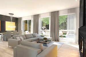 Interior - Family Room for Contemporary House Plan #23-2312 - 3 bed, 3 bath