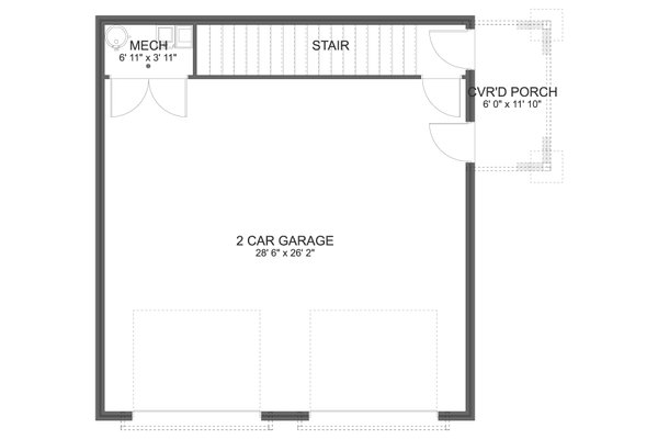 Architectural House Design - Farmhouse Floor Plan - Main Floor Plan #1060-244