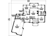 Traditional Style House Plan - 5 Beds 3 Baths 5432 Sq/Ft Plan #25-4756 
