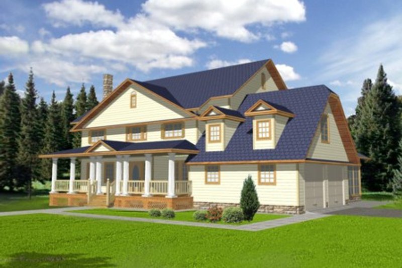 Home Plan - Country Exterior - Front Elevation Plan #117-291