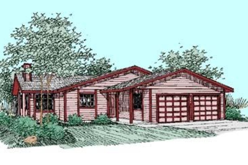 Home Plan - Ranch Exterior - Front Elevation Plan #60-363