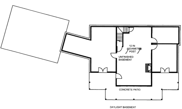 Cabin Floor Plan - Lower Floor Plan #117-756