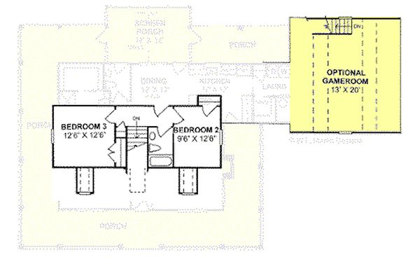 Country house plan, floor plan
