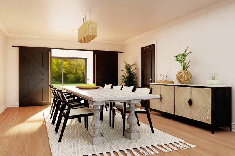 Architectural House Design - Interior - Dining Room for Country House Plan #1064-237 - 4 bed, 3 bath