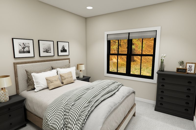 House Blueprint - Interior - Bedroom 2 for Craftsman House Plan #51-1388 - 3 bed, 2.5 bath
