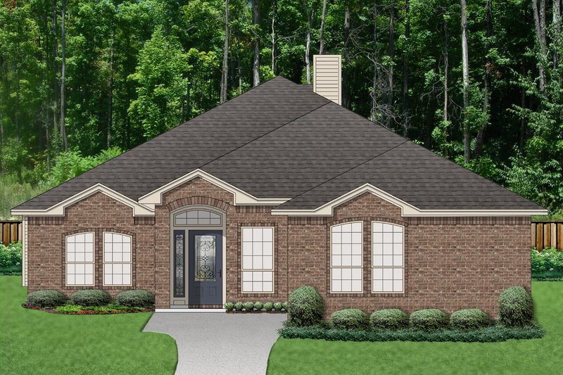 Dream House Plan - Traditional Exterior - Front Elevation Plan #84-615