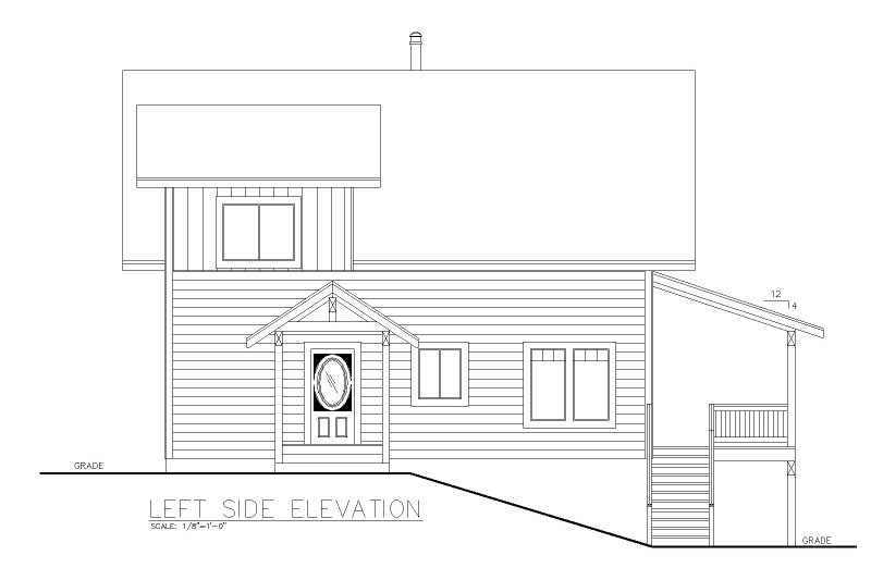 Home Plan - Exterior - Other Elevation for Farmhouse House Plan #117-947 - 3 bed, 2 bath