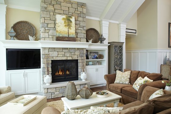 Interior - Family Room for European House Plan #928-8 - 4 bed, 3.5 bath