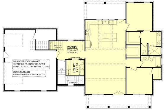 Floor Plan - Other Floor for Farmhouse House Plan #430-256 - 2 bed, 2 bath