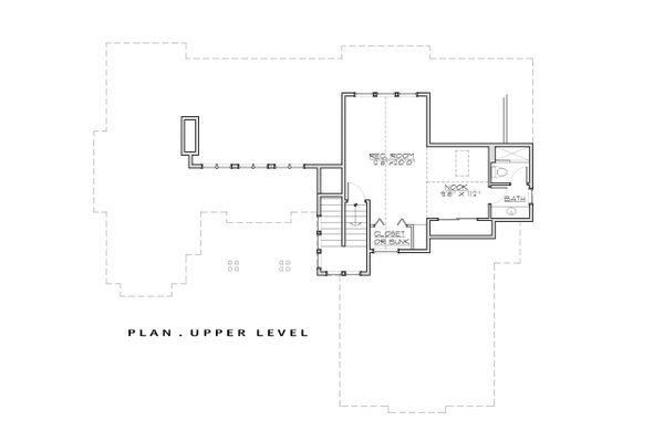 House Blueprint - Craftsman Floor Plan - Upper Floor Plan #892-38