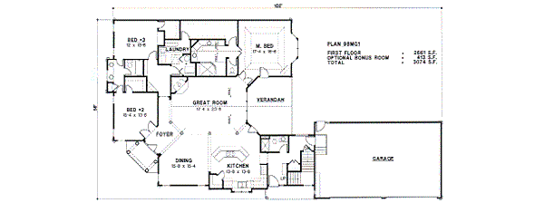 European Floor Plan - Main Floor Plan #67-684