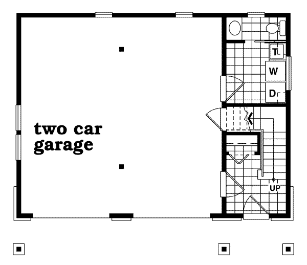 Architectural House Design - Bungalow Floor Plan - Main Floor Plan #47-515