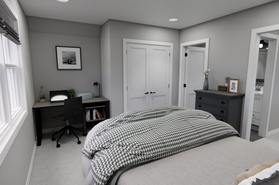 Interior - Bedroom 3 for Traditional House Plan #51-1460 - 4 bed, 3.5 bath