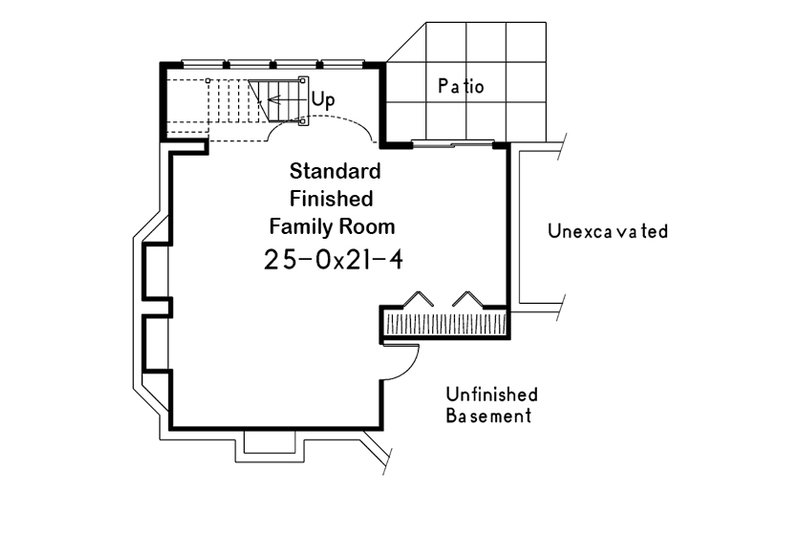 Dream House Plan - Floor Plan - Lower Floor for Traditional House Plan #57-185 - 2 bed, 2 bath