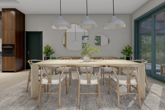 Interior - Dining Room for Farmhouse House Plan #1064-297 - 5 bed, 3.5 bath