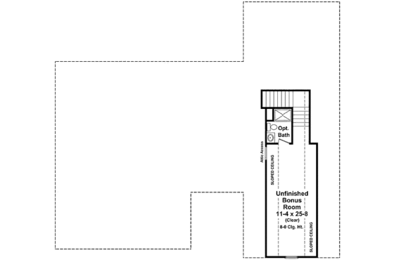 Floor Plan - Other Floor for European House Plan #21-280 - 3 bed, 2 bath
