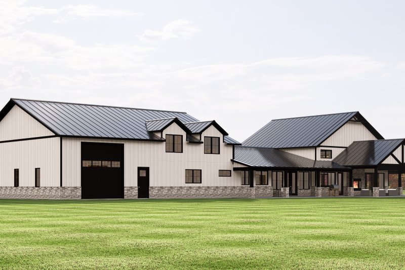 Architectural House Design - Exterior - Other Elevation 2 for Barndominium House Plan #1064-371 - 3 bed, 2.5 bath