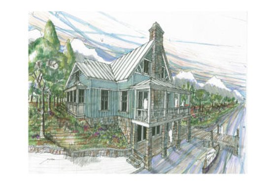 Exterior - Front Elevation for Craftsman House Plan #426-9 - 3 bed, 3 bath