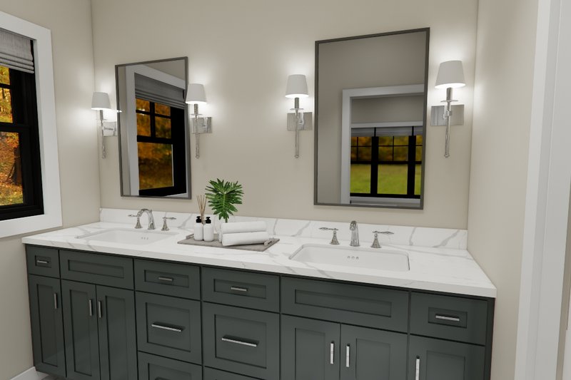Dream House Plan - Interior - Master Bathroom 1 for Farmhouse House Plan #51-1392 - 3 bed, 2.5 bath