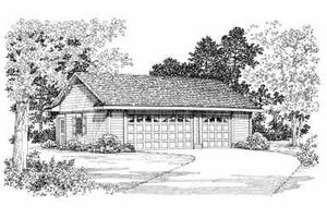 Traditional Exterior - Front Elevation Plan #72-256