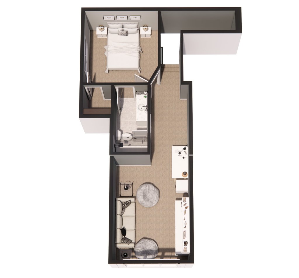 Floor Plan - Upper Floor 1 for Farmhouse House Plan #51-1569 - 3 bed, 3 bath