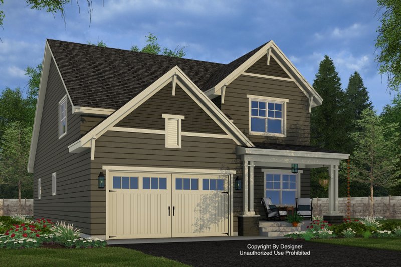 House Design - Exterior - Front Elevation 3 for Craftsman House Plan #51-1507 - 4 bed, 3.5 bath