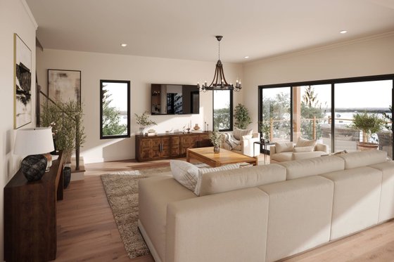 Interior - Family Room for Cottage House Plan #1064-305 - 6 bed, 3.5 bath