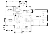 Craftsman Style House Plan - 5 Beds 2.5 Baths 2000 Sq/Ft Plan #48-162 