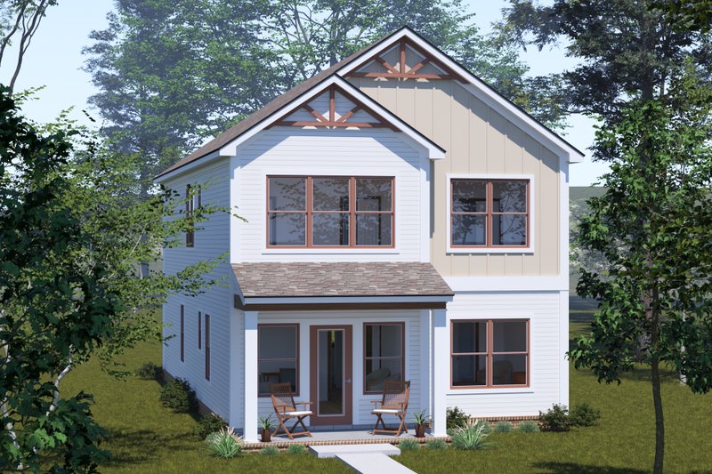 House Blueprint - Exterior - Other Elevation 2 for Cottage House Plan #513-2327 - 4 bed, 3.5 bath