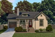 Bungalow Style House Plan - 3 Beds 2 Baths 1214 Sq/Ft Plan #79-164 Exterior 