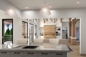 Interior - Kitchen for Farmhouse House Plan #54-543 - 3 bed, 3.5 bath