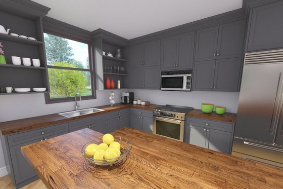 Interior - Kitchen 1 for Modern House Plan #124-1261 - 3 bed, 2.5 bath