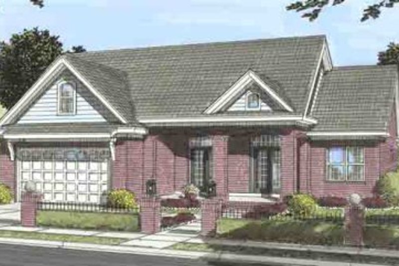Dream House Plan - Southern Exterior - Front Elevation Plan #20-1532