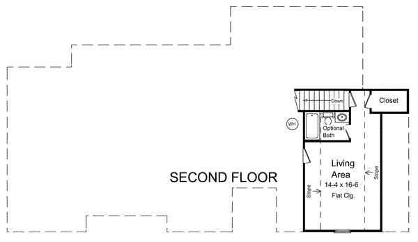 House Design - European Floor Plan - Upper Floor Plan #21-119