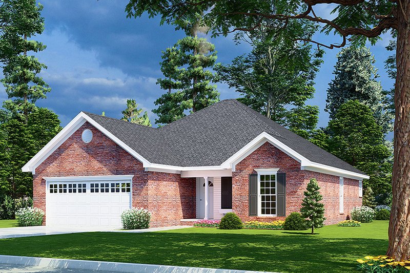 Home Plan - Exterior - Other Elevation 1 for Ranch House Plan #17-1044 - 3 bed, 2 bath