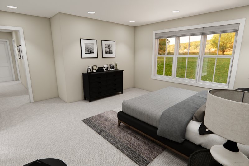 House Blueprint - Interior - Master Bedroom 1 for Bungalow House Plan #51-1355 - 3 bed, 2.5 bath