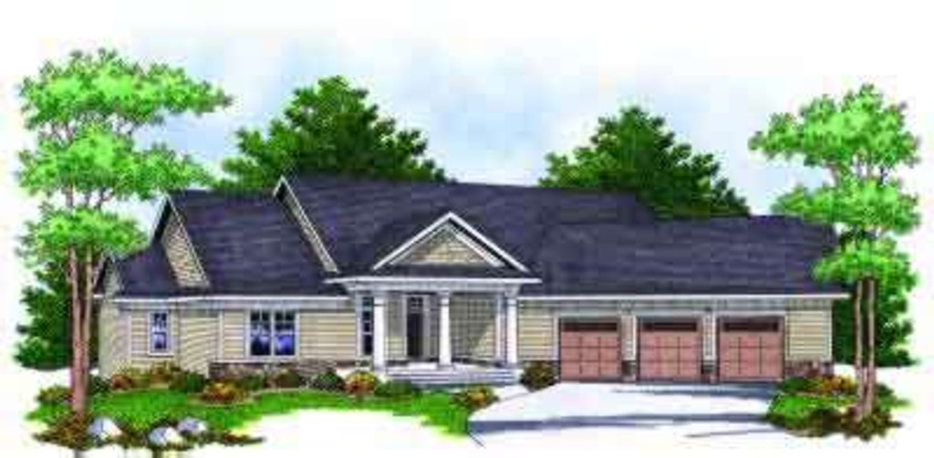 Ranch Style House Plan - 2 Beds 2 Baths 1872 Sq/Ft Plan #70-672