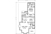 European Style House Plan - 3 Beds 2.5 Baths 1854 Sq/Ft Plan #410-285 