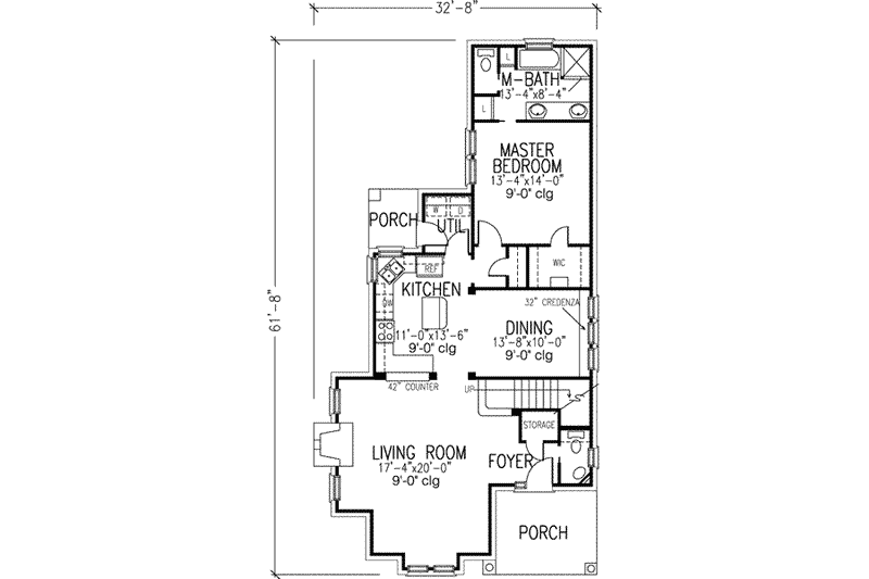 Dream House Plan - Floor Plan - Main Floor for European House Plan #410-285 - 3 bed, 2.5 bath